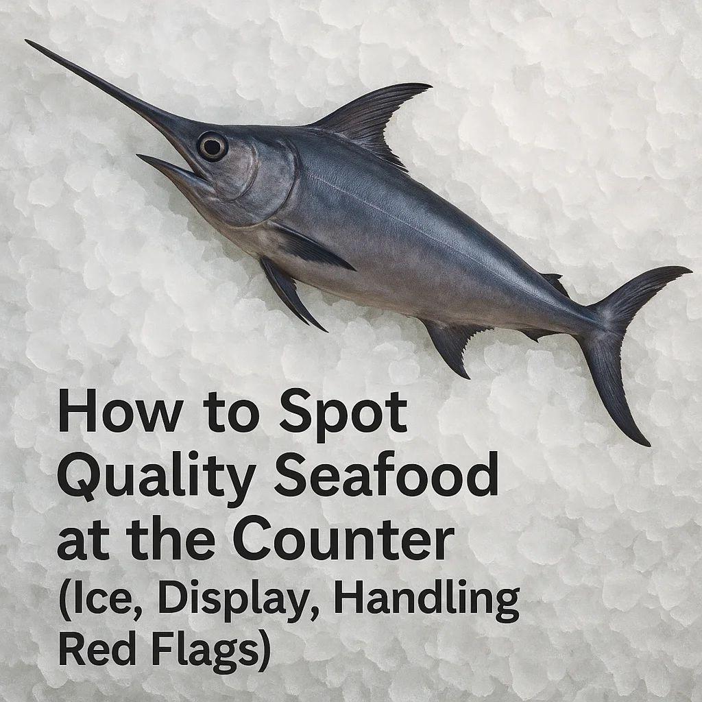 How to Spot Quality Seafood at the Counter (Ice, Display, Handling Red Flags)