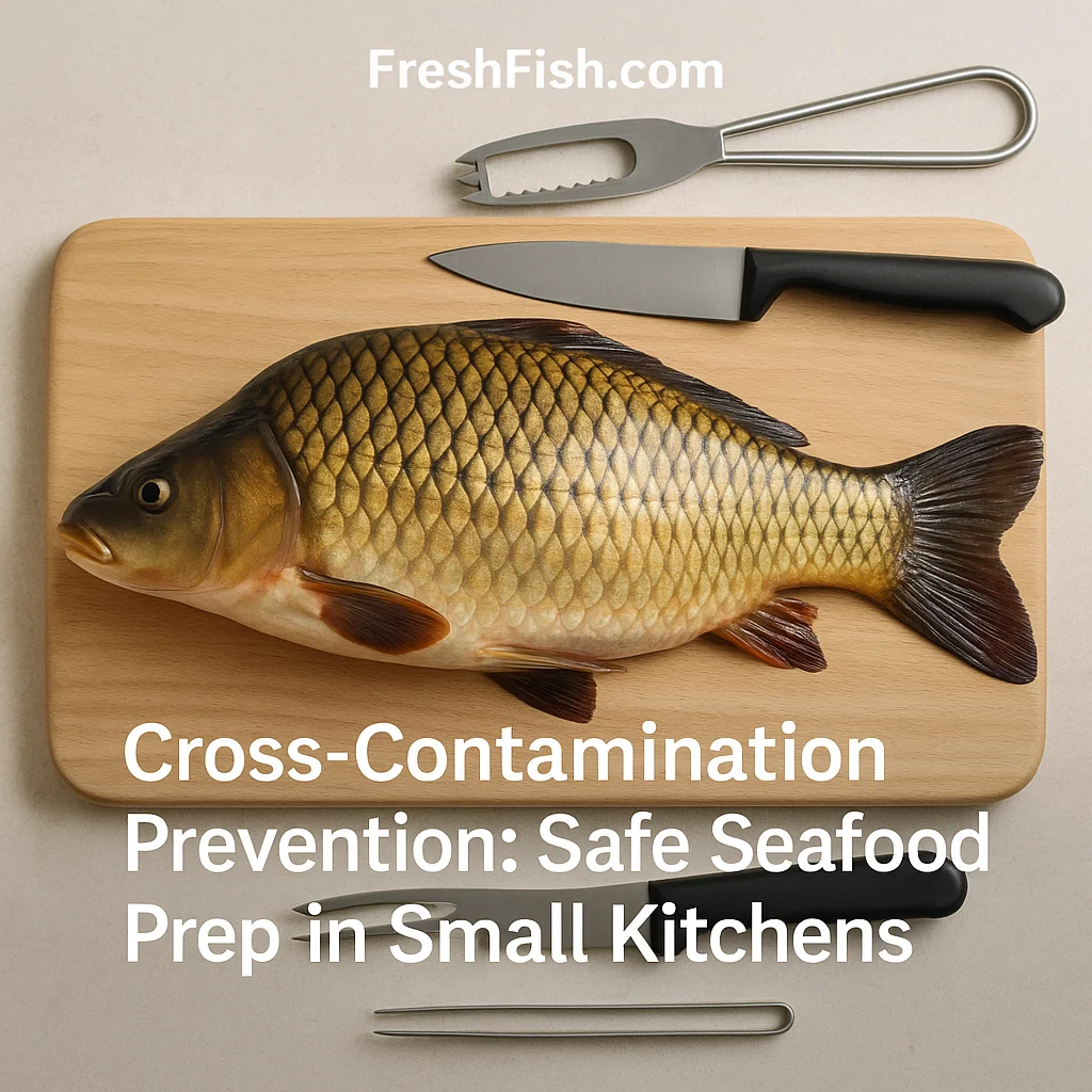 Cross-Contamination Prevention: Safe Seafood Prep in Small Kitchens