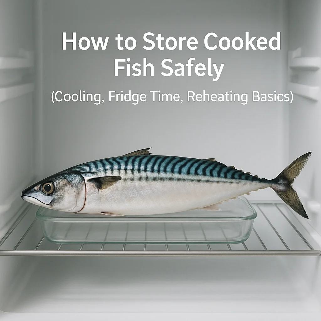 How to Store Cooked Fish Safely (Cooling, Fridge Time, Reheating Basics)