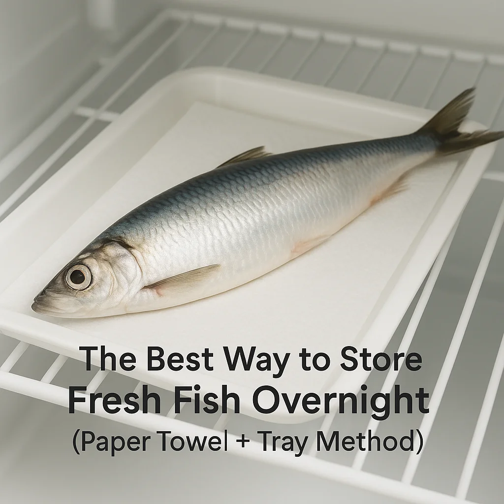 The Best Way to Store Fresh Fish Overnight (Paper Towel + Tray Method)
